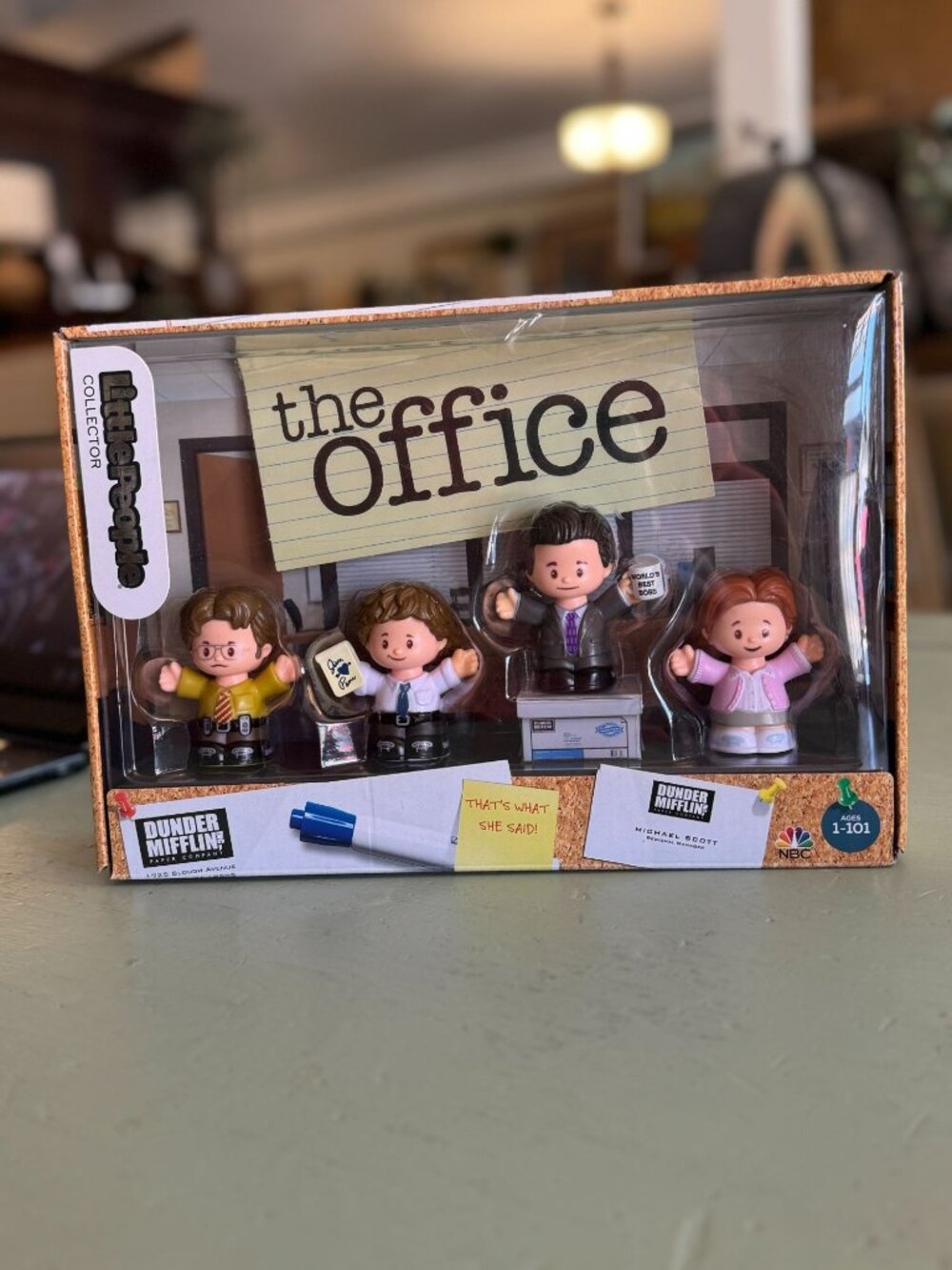 NWB Fisher Price Little People Collector The Office Dunder Mifflin 4 Figure Set